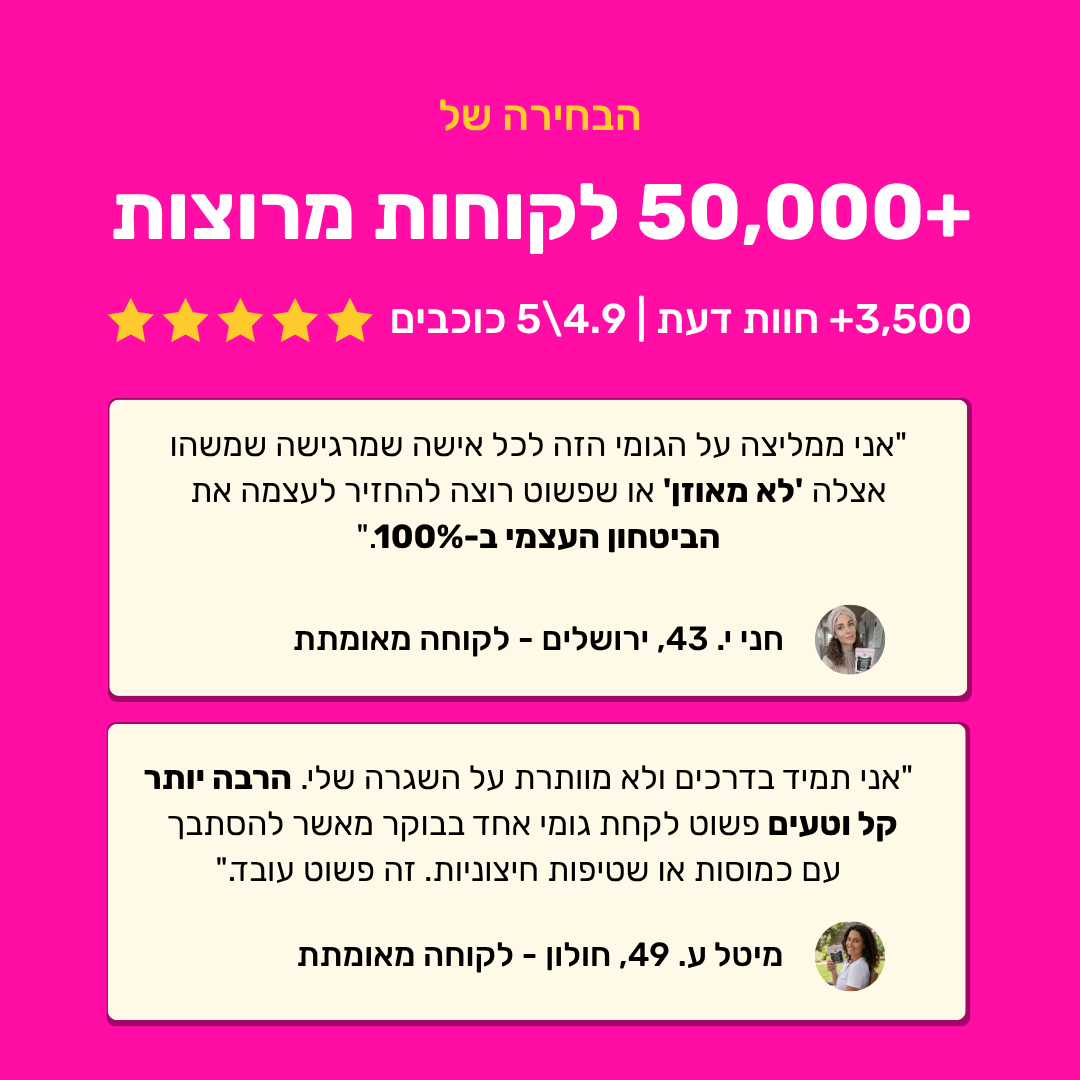 סוכריות הגומי לנטרול ריח ורעננות של 24 שעות