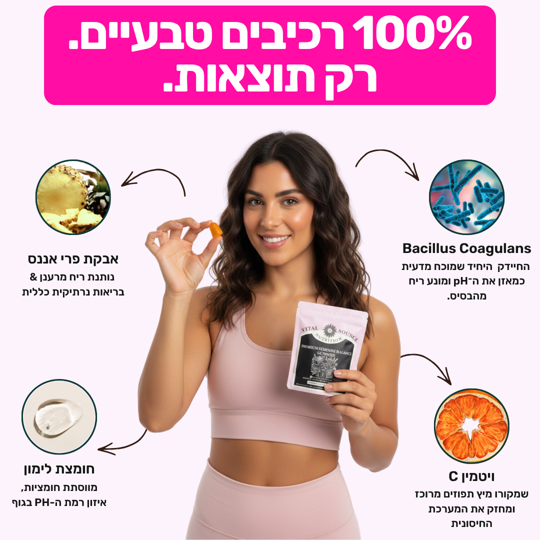 סוכריות הגומי לנטרול ריח ורעננות של 24 שעות